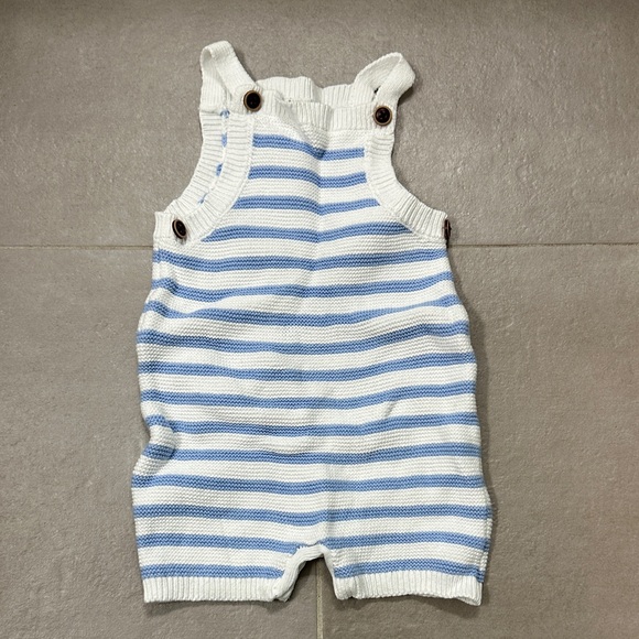 Janie and Jack Other - Striped Blue and White Kids Sweater Romper